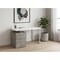Homeroots 47" White and Gray Computer Desk With Three Drawers 490001 - alternate 6