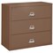 Fireking 3 Drawer, 1 Hr Fire & Impact Rated, 44" Wide Lateral Tan 3-4422-CTN - alternate 1