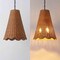 Jonathan Y Maria 16" 3-Light Coastal Bohemian Adjustable Hand-Woven Rattan Tapered Scalloped Cylinder LED Penda JYL1613A - alternate 10