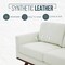 Leisuremod Chester Modern Leather Sofa with Birch Wood Base, White CS83W-L - alternate 9