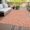 Homeroots 10' X 14' Salmon Gray And Ivory Polka Dot Washable Indoor Outdoor Area Rug 599087 - alternate 6