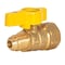 Brasscraft Eastman 3/8 in. Flare X 1/2 in. FIP Brass Gas Valve 60001B - alternate 1