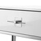 Homeroots 47" White And Silver Metallic Wood And Stainless Steel Coffee Table 543870 - alternate 7
