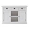 Homeroots 49in White Wood Three Drawer Sideboard with Two Doors 388214 - alternate 8