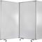 Homeroots 71" White Iron Folding Three Panel Screen Room Divider 348670 - alternate 7