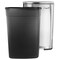 Elama 50 Liter/13 Gallon Rectangular Stainless Steel Step Trash Bin with Slow Close in Matte Silver EL-H8-50L2 - alternate 8