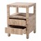 Bali & Pari Paine Bohemian Woven Grasscloth 2-Drawer Nightstand 255-14049-ZORO - alternate 10
