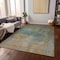 Homeroots 8' X 10' Artichoke Green Gray And Gold Abstract Washable Indoor Outdoor Area Rug 603062 - alternate 9
