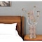 Homeroots 22" Silver And Rose Gold Metal And Acrylic Flowers Bedside Lamp 568834 - alternate 1