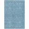 Homeroots 8' X 10' Teal Blue And Ivory Geometric Washable Indoor Outdoor Area Rug 612145 - alternate 9
