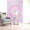 Homeroots 80" X 56" Pink And White Mandala Cotton Hanging Tapestry 397204 - alternate 3