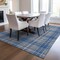 Homeroots 3' X 5' Gray Blue And Ivory Plaid Washable Indoor Outdoor Area Rug 597105 - alternate 8