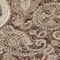 Homeroots 8' Brown Beige And Tan Round Floral Medallion Washable Indoor Outdoor Area Rug 603175 - alternate 9