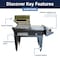 Sealer Sales 12"W x 18.5"L Compact L-Bar Sealer with Hooded Shrink Chamber, 110V SS-48ST-110V - alternate 10