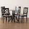 Baxton Studio Adina Modern Sand Fabric and Dark Brown Wood 5-Piece Dining Set 256-9725-10900-ZORO - alternate 9