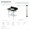 Kingston Brass 30-Inch Black Granite Console Sink with Brass Legs and Shelf, 8-Inch, 3-Hole KVPK30KBB7 - alternate 3