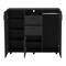 Homeroots 55" Black Two Drawer Combo Dresser 544042 - alternate 1