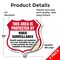 Signmission Video Surveillance Shield Sign This Area, 12 inch X 12 inch, Vinyl Decal, 2PK SHI-D-2PACK-12-473 - alternate 5