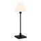 Homeroots 28" Black Metal Candlestick Table Lamp With White Cone Shade 546098 - alternate 7