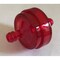 Helix Racing Products Fuel Filter, 1/4In 6mm, Large Disk Shape, Red W/ Stainless Steel Mesh Screen 118-9017 - alternate 1