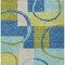 Homeroots 3' X 5' Denim Blue And Lime Green Geometric Washable Indoor Outdoor Area Rug 612575 - alternate 9