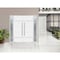 Vdomdoors Steel Double Doors Deux 1705 White Enamel 2 Sidelight Exterior Black Windows Stainless Inserts Sing DEUX1705DEXD-BEM-RH-W14+72+14 x H80 - alternate 6
