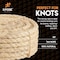 Xpose Safety Sisal Rope, 1/2 In Thick Rope, 50 Ft Rope, Heavy Duty Durable Natural Fiber Rope SR12-50-A - alternate 5