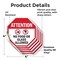 Signmission Attention No Food or Glass Allowed, 4 inch X 4 inch, Vinyl Decal, 5PK OC-D-5PACK-4-19 - alternate 3