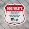 Signmission Dog Poop Shield Sign Dog Waste Is A Thre, 6 inch X 6 inch, Plastic Sign, 2PK SHI-P-2PACK-6-374 - alternate 6