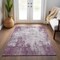 Homeroots 3' X 5' Plum And Ivory Abstract Washable Indoor Outdoor Area Rug 612358 - alternate 7