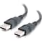 C2G 2M USB 2.0 A MALE TO A MALE CABLE - BLACK 6.6FT 28106 - alternate 1
