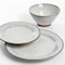 Gibson Elite Terranea 12 Piece Stoneware Dinnerware Set in White, Service for 4 116890.12 - alternate 8