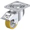 Blickle Swivel Plate Caster, PU, 3-1/8", Brake, Load Rating: 400 lb. LH-ALTH 80K-14-FI - alternate 1