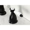 Kingston Brass Double-Handle Widespread Kitchen Faucet, Matte Black KB1790BPLLS - alternate 6