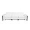 Homeroots 103" White Top Grain Leather Reclining Metal USB Sofa 720328 - alternate 10