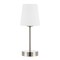 Jonathan Y Carson 12.75" Modern Minimalist Iron Rechargeable Integrated Portable LED Table Lamp, Nickel/White JYL7110A - alternate 13