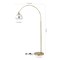 Jonathan Y Nora 71" Coastal Vintage Iron LED Floor Lamp, Brass Gold/White JYL3089A - alternate 10