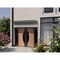 Vdomdoors Front Exterior Prehung Aluminum Double Doors Ronex1077 Teak Mirrored Clear Glass 2 Sidelights Entry RONEX1077DEXD-OAK-W14+72+14xH96-LH-O - alternate 3