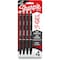 Sharpie S-Gel Pens, 0.5 mm Fine Pen Point, Black Ink, Gel-based, Black Barrel, 6PK 2096140 - alternate 1