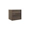 Homeroots 24" Dark Brown Wood Floating Bathroom Vanity With White Sink And Two Drawers 624088 - alternate 1