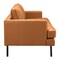 Homeroots 72" Brown Polyester Sofa With Black Legs 396466 - alternate 6