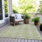 Homeroots 9' X 12' Green And Ivory Geometric Washable Indoor Outdoor Area Rug 594993 - alternate 7