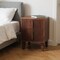 Homeroots 22" Brown Solid Wood Two Drawer Nightstand 701723 - alternate 9