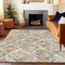 Homeroots 10' X 14' Ivory And Cream Geometric Washable Indoor Outdoor Area Rug 609141 - alternate 9