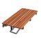 Homeroots 28" Brown Premium Wall Mount Teak Shower Bench 402210 - alternate 6