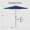 Simple Deluxe 10' Patio Umbrella Outdoor Table Market Yard Umbrella with Easy Push Button Tilt/Crank, Table Compa LGBRLA10DBL - alternate 7