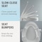 5Seconds Brand Non-Electric Bidet Toilet Seat Elongated Soft Close Round Warm White 499800 - alternate 7