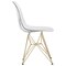 Leisuremod Cresco Plastic Dining Side Chair with Gold Base, Clear, 2PK CR19CLG2 - alternate 5