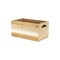 Homeroots Set of Two Brown Water Hyacinth And Solid Wood Basket, 2PK 571507 - alternate 9