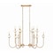 Z-Lite Allistair 12-Light Linear Chandelier, 24.5 in W, Modern Gold 352-42L-MGLD - alternate 1